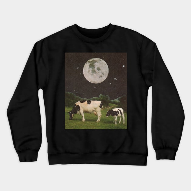 Space cows 2 Crewneck Sweatshirt by kushu